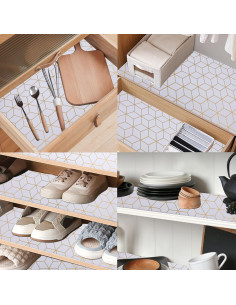 Forro de Estante Antideslizante GMCOZY 10cm x 7.3m Impermeable 2