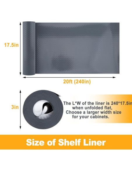 Forro Antideslizante para Estantes Corodo 44.5 cm x 6.1 m Forro Antideslizante para Estantes Corodo 44.5 cm x 6.1 m