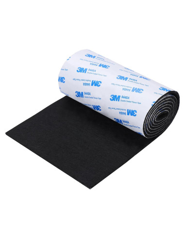 Almohadillas de Fieltro Autoadhesivas VOCOMO 12.7x101.6 cm Negro
