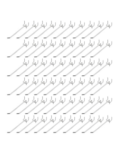 Ganchos para Tablero de Clavijas Merkaunis 100 Piezas 10.16 cm