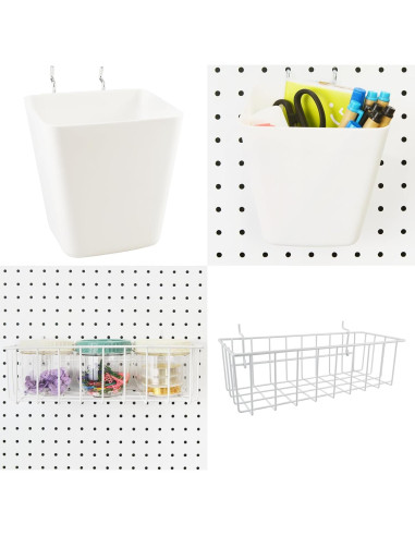 Organizador de Tablero de Clavos G.CORE 21 Piezas Blanco