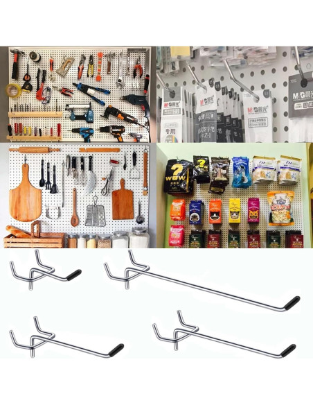 Ganchos Metálicos LhyBtm 20 cm para Tablero de Clavos - 15 Pcs Ganchos Metálicos LhyBtm 20 cm para Tablero de Clavos - 15 Pcs