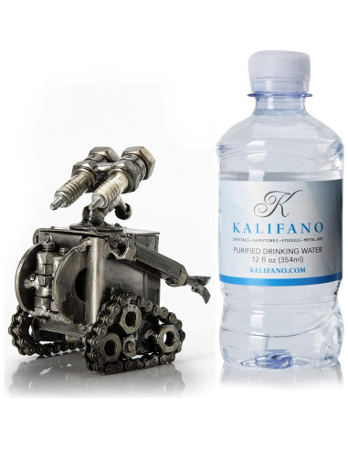Escultura de Metal Reciclado KALIFANO Wall-E Hecha a Mano 10 cm