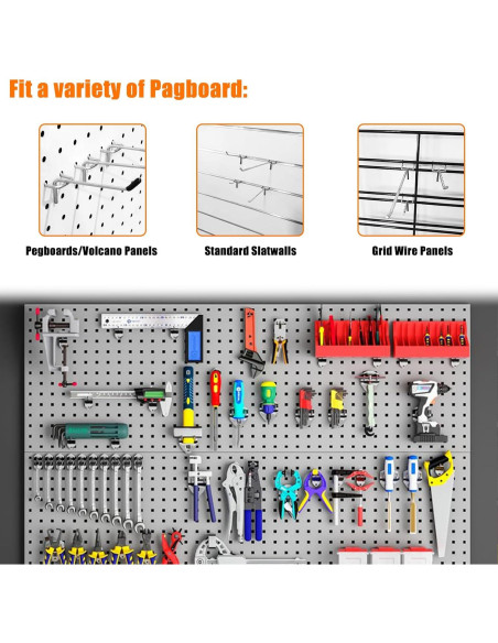 Ganchos para Panel Perforado Scartink 20.32 cm - Kit de 16 Ganchos para Panel Perforado Scartink 20.32 cm - Kit de 16