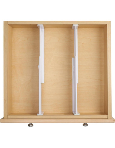 Divisor Expandible para Cajones mDesign - Paquete de 4, Blanco