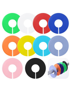 Divisores de Armario Coloridos Giantree - 10 Pcs Redondos 9cm