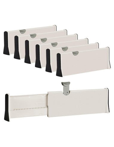 Divisores de Cajones Ajustables JONYJ 6 Paquete 10 cm Alto