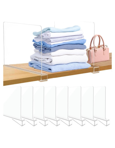 Divisores de Estantes Acrílico Babitree 12-Pack 30x20 cm