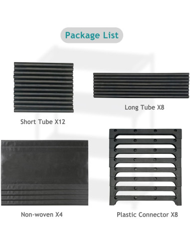 Estante para zapatos Autonomier 4 niveles apilable negro