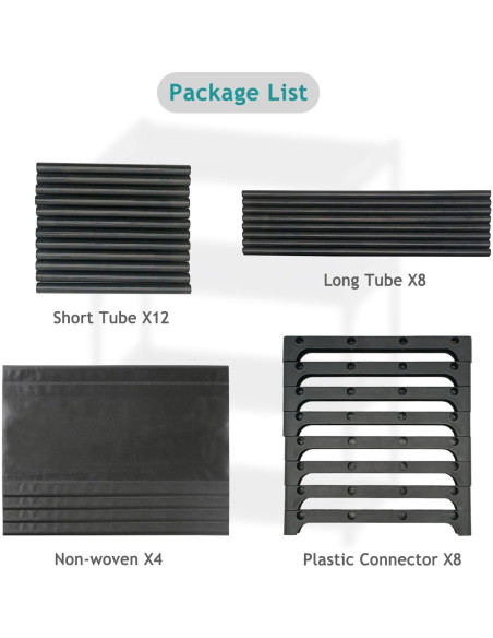 Estante para zapatos Autonomier 4 niveles apilable negro Estante para zapatos Autonomier 4 niveles apilable negro