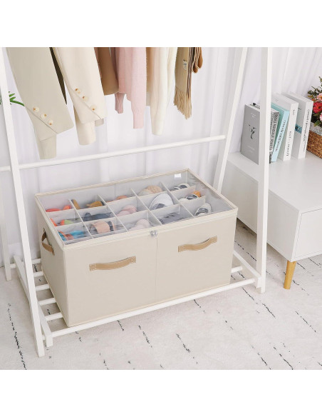 Organizador de Zapatos TOPIA HOME Beige Extra Grande 20 Pares Organizador de Zapatos TOPIA HOME Beige Extra Grande 20 Pares