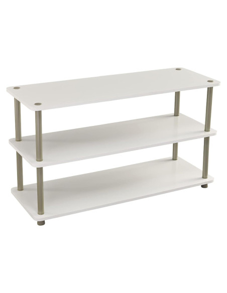 Estante organizador de 3 niveles ClosetMaid para zapatos blanco Estante organizador de 3 niveles ClosetMaid para zapatos blanco