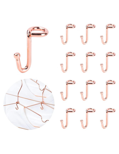 Perchas en Cascada Koobay 36 Pcs Ganchos Metal Oro Rosa