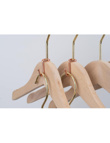 Perchas en Cascada Koobay 36 Pcs Ganchos Metal Oro Rosa