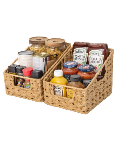 Cestas de Mimbre GRANNY SAYS con Asas - Set de 2 Trapezoides