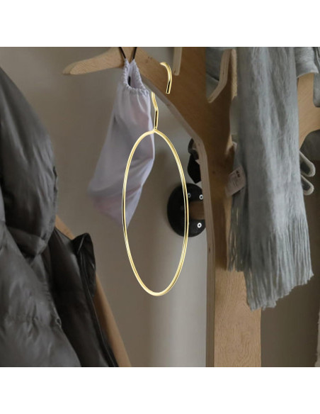 Perchas Doradas para Bufandas PRETYZOOM - Organizador de Closet Perchas Doradas para Bufandas PRETYZOOM - Organizador de Closet