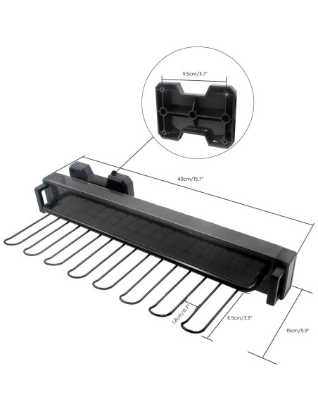 Soporte Extensible para Corbatas y Cinturones HOWHY 40 cm Soporte Extensible para Corbatas y Cinturones HOWHY 40 cm