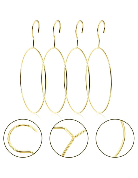 Perchas de Metal Cabilock 4 Pcs para Bufandas y Cinturones Perchas de Metal Cabilock 4 Pcs para Bufandas y Cinturones