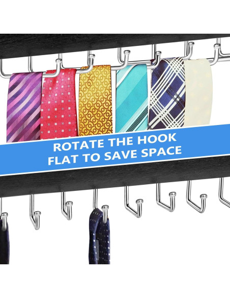 Perchero de Corbatas y Cinturones Harhana de 20 Ganchos Perchero de Corbatas y Cinturones Harhana de 20 Ganchos