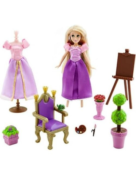Juego de Juguete Rapunzel Disney Enredados Mini Muñeca 2 Atuendos Juego de Juguete Rapunzel Disney Enredados Mini Muñeca 2 Atuendos