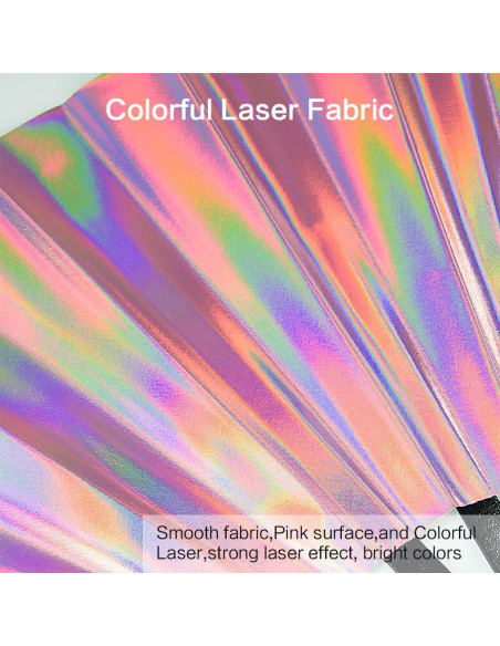 Abanico Plegable Raveahem 33 cm Rosa Holográfico Brillante Abanico Plegable Raveahem 33 cm Rosa Holográfico Brillante