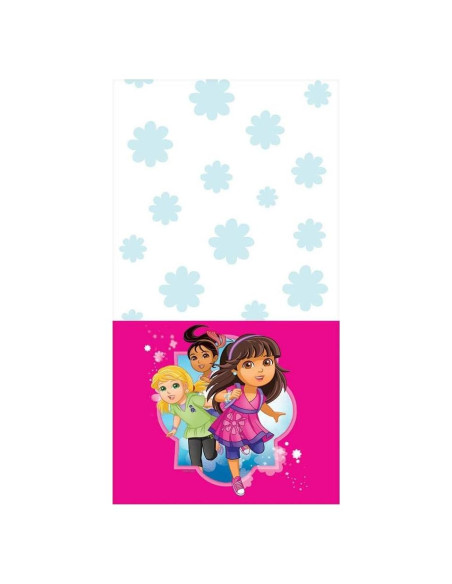 Cubierta de Mesa de Plástico Amscan Dora y Amigos 243.84x137.16 cm Cubierta de Mesa de Plástico Amscan Dora y Amigos 243.84x137.16 cm