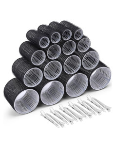 Set de Rulos para Cabello Selizo 28 Piezas - 4 Tamaños y Clips