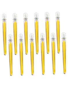 12 Clips de Corte de Cabello Transparentes Ipetboom Antideslizantes