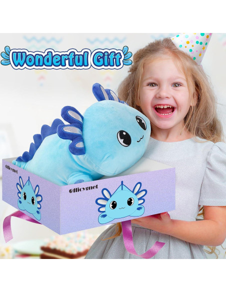 Peluche Axolote Azul Officygnet 33 cm Suave Kawaii Peluche Axolote Azul Officygnet 33 cm Suave Kawaii