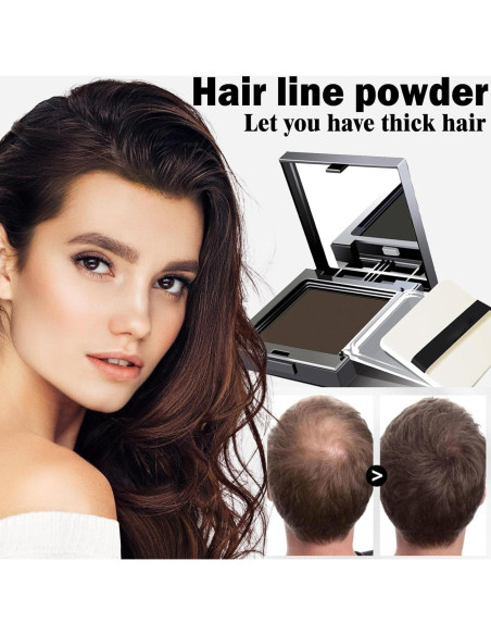 eAmaze Polvo Sombra para Cabello Negro 12g - Retoque Raíces eAmaze Polvo Sombra para Cabello Negro 12g - Retoque Raíces