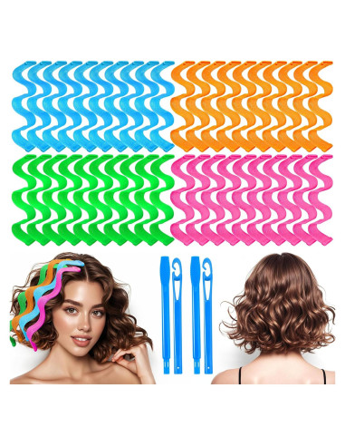 Rizadores de Cabello Sin Calor YEVYO 40 Piezas 25cm