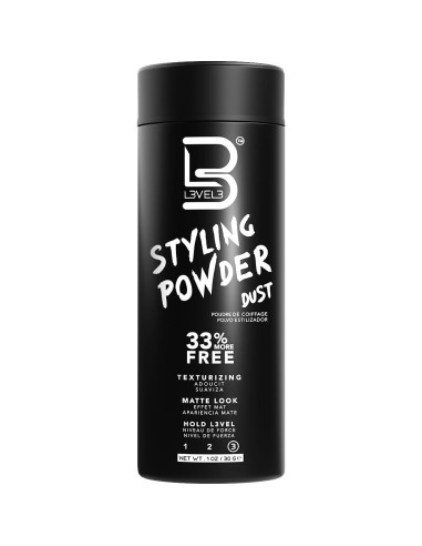 Polvo de Estilo L3 Nivel 3 para Hombres 30g - Acabado Mate