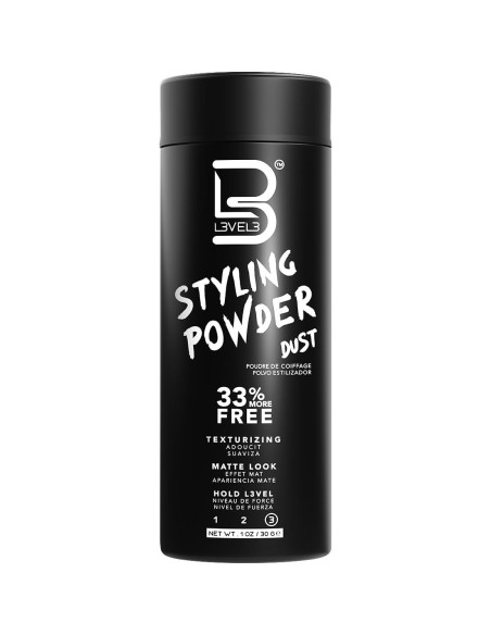 Polvo de Estilo L3 Nivel 3 para Hombres 30g - Acabado Mate Polvo de Estilo L3 Nivel 3 para Hombres 30g - Acabado Mate