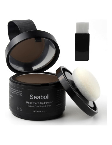 Polvo Retoque Raíces Seaboll 40g B-Marrón Medio A Prueba de Manchas