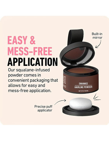 Polvo para Retocar Raíces WESUN 32g Marrón Claro Resistente