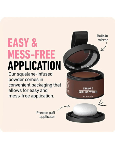 Polvo para Retocar Raíces WESUN 32g Marrón Claro Resistente