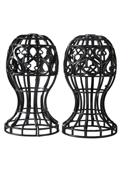Soporte para Peluca MoyRetty 2 Piezas Plástico Negro 30x17x10cm Soporte para Peluca MoyRetty 2 Piezas Plástico Negro 30x17x10cm