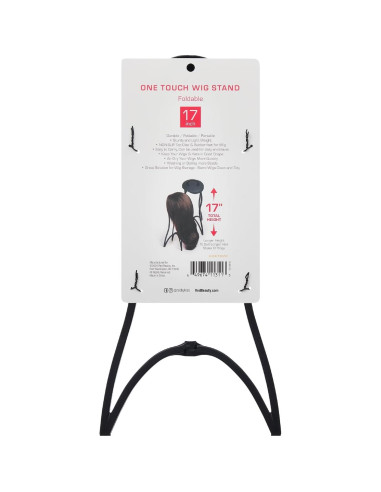 Soporte de Peluca Plegable Red by Kiss 43 cm Antideslizante