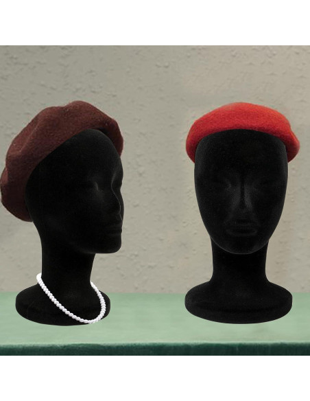Cabeza de Maniquí de Espuma Negra 30.4 cm 2 Piezas Foraineam Cabeza de Maniquí de Espuma Negra 30.4 cm 2 Piezas Foraineam
