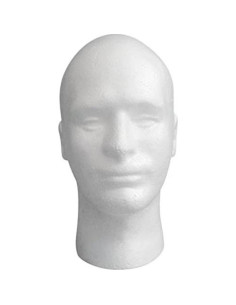 Cabeza de Maniquí de Exhibición Masculina LIAMTU 28 cm 2