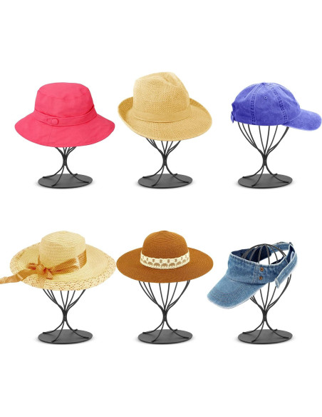 Soporte para Sombreros de Metal Bjewego - Juego de 2 Negro Soporte para Sombreros de Metal Bjewego - Juego de 2 Negro