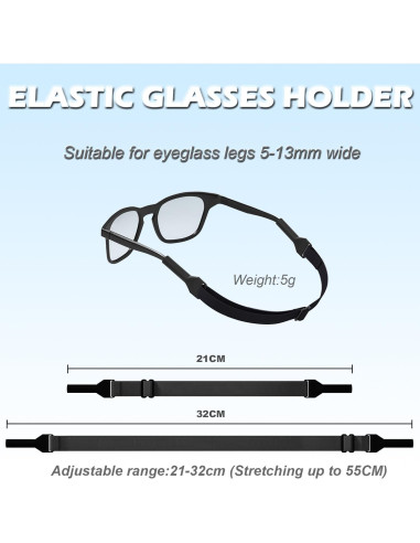 Juego de Correas para Gafas YINVA - 16 Piezas Ajustables