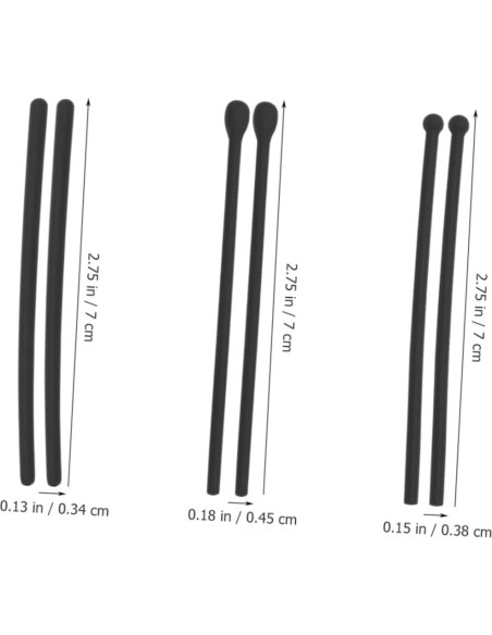 EXCEART 12 Pares de Consejos de Silicona para Gafas Antideslizantes EXCEART 12 Pares de Consejos de Silicona para Gafas Antideslizantes