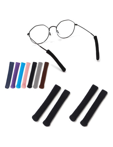 Funda de Algodón Suave Antideslizante para Patas de Gafas Omnful
