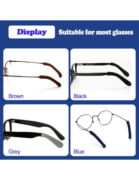 Funda de Algodón Suave Antideslizante para Patas de Gafas Omnful Funda de Algodón Suave Antideslizante para Patas de Gafas Omnful