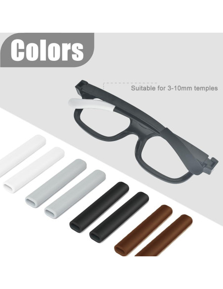 2 Pares Almohadillas de Silicona Antideslizantes para Gafas 2 Pares Almohadillas de Silicona Antideslizantes para Gafas