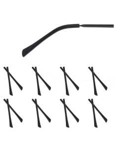 Patas de Gafas Antideslizantes Ptwola 8 Pairs Silicona Negra