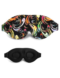 Máscara de Sueño 3D FOX-TECH Colorida Ajustable para Ojos