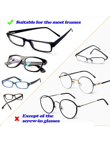 Almohadillas para nariz de gafas Omnful 10 pares negras antideslizantes