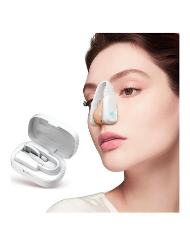 Clip Nasal Corrector Aimanfun con Estuche de Carga - Blanco